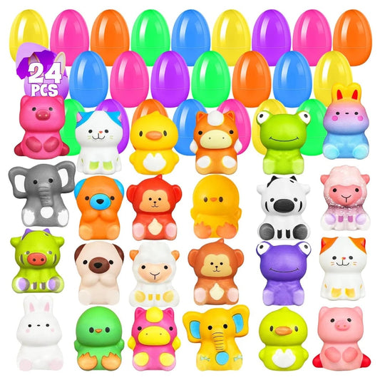 🔥LAST DAY SALE 49% OFF🔥24 PCS Easter Eggs Prefilled Slow Rising Squishy Toys