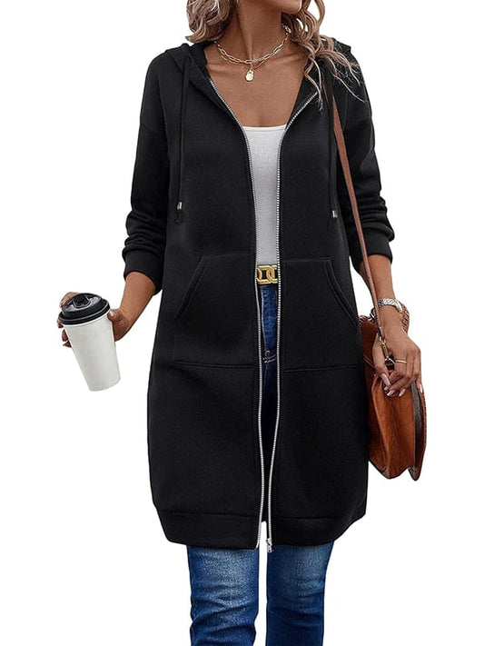 ⏳Time-limited Special Price £12.99!!⏰ Women Casual Zip up Fleece Hoodies🍂