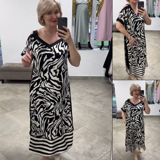 🏆Flash Sale⚡50K+ SOLD! Almost Gone🌞V-Neck Fashionable Breathable Dress