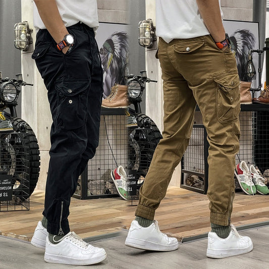 🔥2025 HOT SALE🔥 Men's Multi-Pockets Drawstring Elastic Waist Cargo Pants