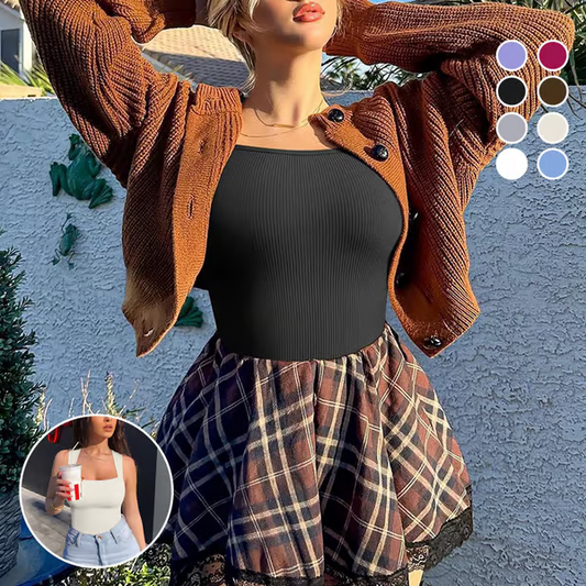 🏆LAST DAY SALE 49% OFF🔥🎉Sleeveless Tummy Control Tank Tops Bodysuits