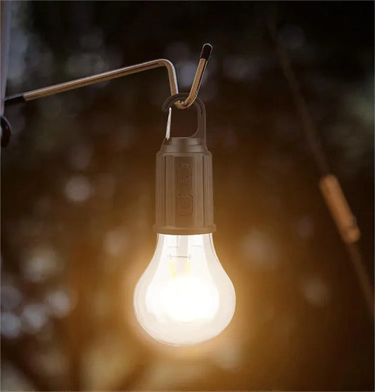 💕Last Day Buy 2 Get 1 Free - Each Only £5.99🔥Outdoor Camping Hanging Type-C Charging Retro Light Bulb Lighting Decoration
