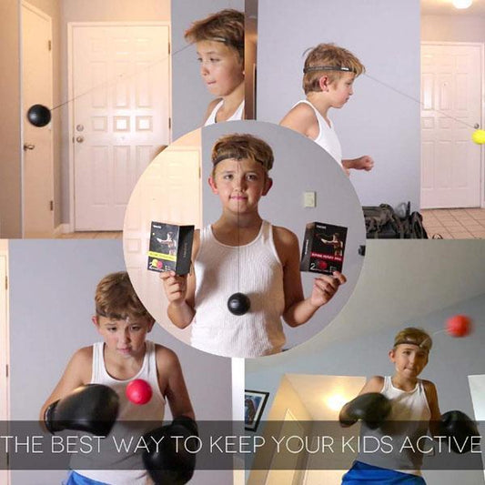 🎅LAST DAY SALE 50%OFF -🎁Boxing Reflex Ball Headband