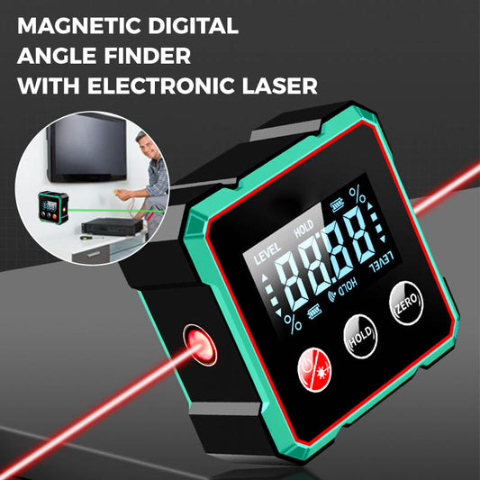 🔥This Week's Special Price: £11.99!!🔥Magnetic Digital Angle Finder with Electronic Laser