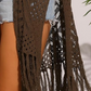 😍Women’s Oversized Knit Cardigan – Lightweight Crochet Tassel Kimono for Spring & Summer 🌸