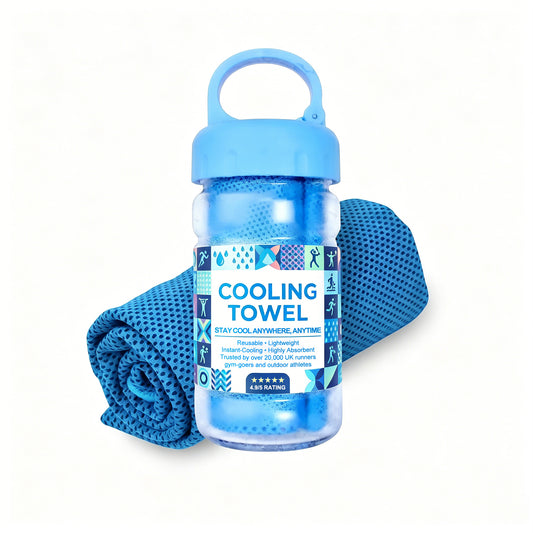 ⏰Summer Sale Buy 1 Get 1 Free❄💦Cold Sweat Towel You Can Use Anywhere, Anytime! Reusable Soft Absorbent Cooling Portable– UK Ready! 🇬🇧