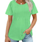 🔥Last Day Sale 50%🔥Women's Short Sleeve Pleated Dressy Casual Scooped Neck Tops