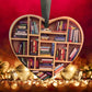 📚Christmas Sale 49% Off📖Book Lovers Heart Ornament