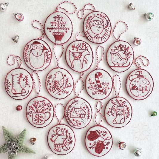 Christmas Sale🔥Hand Embroidery Christmas Ornaments kit