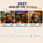 🐮 50% OFF NOW! 🗓️ 2027 Funny Highland Cow Wall Calendar – A4 hanging, charming design & full-year fun – Perfect for home, office or gift giving ✨