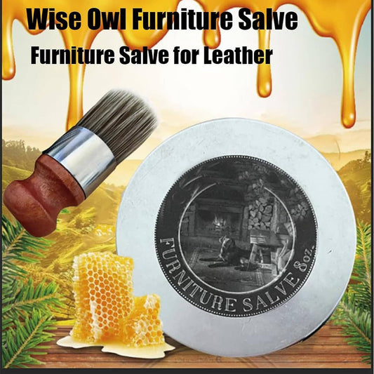 🔥BUY 2 SAVE EXTRA 25% 🔥Wise Owl Furniture Salve & Brush