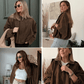 🎁Last Day 49% OFF🔥Trendy Autumn Military Short Jacket for Women