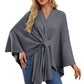 🎁LAST DAY 49% OFF-Elegant Shawl Wraps Soft Open Front Poncho Sweater