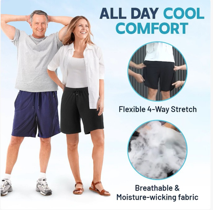 ⏳Last Day Special Price Only￡9.99 🩳✨Unisex Ice Silk Quick Drying Stretch Shorts