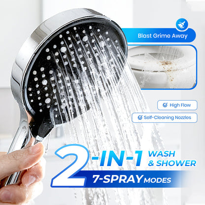 🚿50% OFF NOW!✨High-Pressure Rainfall Shower Head - 360° Adjustable Angle, Easy-Clean Nozzles & Universal Fit for Refreshing Showers💦📦
