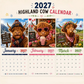 🐮 50% OFF NOW! 🗓️ 2027 Funny Highland Cow Wall Calendar – A4 hanging, charming design & full-year fun – Perfect for home, office or gift giving ✨