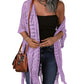 😍Women’s Oversized Knit Cardigan – Lightweight Crochet Tassel Kimono for Spring & Summer 🌸