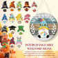 🌟Season Promotion Only ￡9.99🌟Your Year-Round Festival of Creativity!🎄Interchangeable Wooden Gnome Welcome Sign🎈