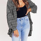 🔥LAST DAY 49% OFF🔥Women's Seams Raw Edge Washed Oversized Shirt Jacket with Pockets