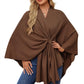 🎁LAST DAY 49% OFF-Elegant Shawl Wraps Soft Open Front Poncho Sweater