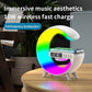 Multifunctional Bluetooth Speaker-Colorful Atmosphere Light Wireless Charging and Clock All-in-one Machine