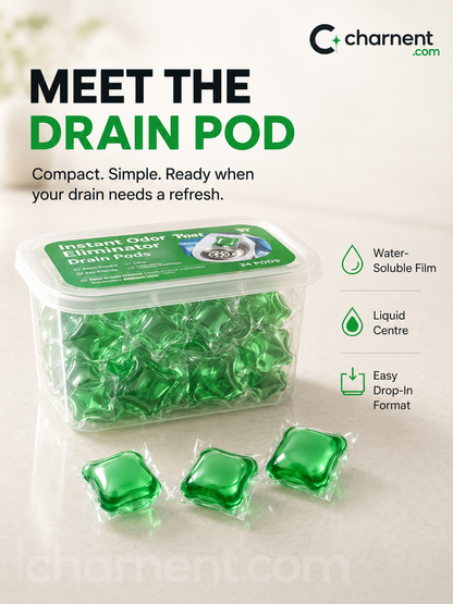🥳2026 HOT SALE🥳💞50K+ SOLD!｜Drain Deodorizer Pods – Bio‑enzyme formula neutralizes smells at the source. Instant fresh scent, no harsh chemicals. Say goodbye to embarrassing odours. 🚰✅
