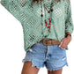 🔥💐SPRING DAY SALE - ONLY £14.99!!⚡50K+ SOLD!✨Womens Bohemian-Inspired Beige Crochet Top with V-Neck