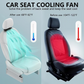 ❄️Summer Special Price:￡13.99❄️Dual Turbo USB Car Seat Fan - High Wind Power Rear Pillow Fan