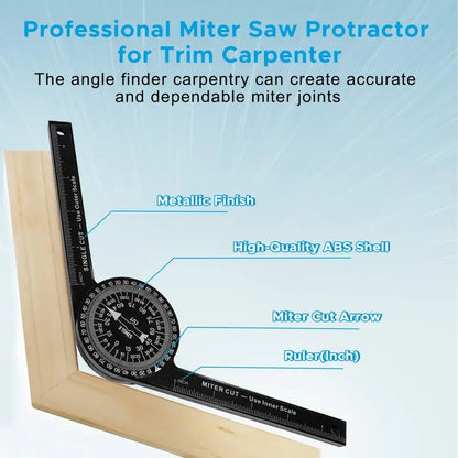 🎁Last Day Sale - Only ￡7.99📏 7-Inch Aluminum Miter Saw Protractor | Precision Angle Finder