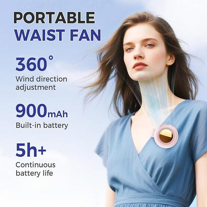 🎁Summer Big Sale-50% OFF⏳Small Whirlwind Clip Waist Neck Fan