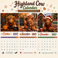🐮 50% OFF NOW! 🗓️ 2027 Funny Highland Cow Wall Calendar – A4 hanging, charming design & full-year fun – Perfect for home, office or gift giving ✨