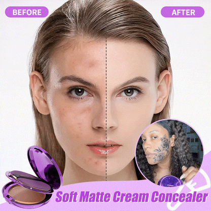 🎁Special Price Only ￡5.99 WIth Free Brush!🔥Soft Matte Cream Concealer
