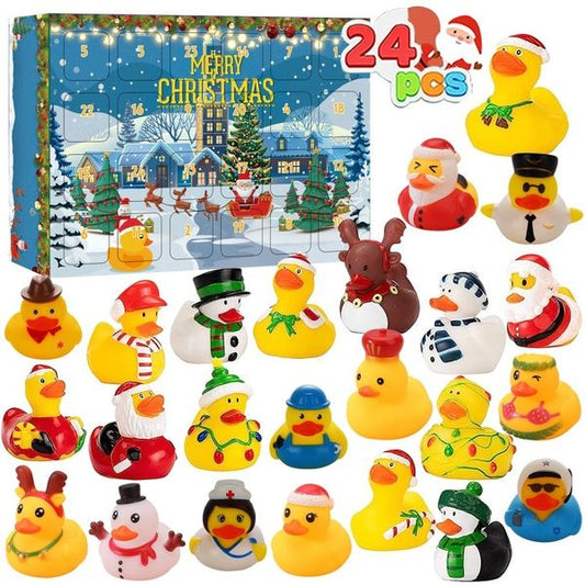 💕Last 48 hours 49% OFF🎄24 PCS COUNTDOWN CHRISTMAS RUBBER DUCKS ADVENT CALENDAR🎅