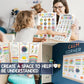 🎁Last Day 49% OFF🔥12 Calming Corner Classroom Posters - Feelings Wheel Chart & Emotions Poster For Kids