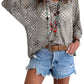 🔥💐SPRING DAY SALE - ONLY £14.99!!⚡50K+ SOLD!✨Womens Bohemian-Inspired Beige Crochet Top with V-Neck