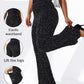 🎅LAST DAY SALE 50% OFF💖Women's Sequin Sparkle Wide Leg Pants with Elastic Waistband