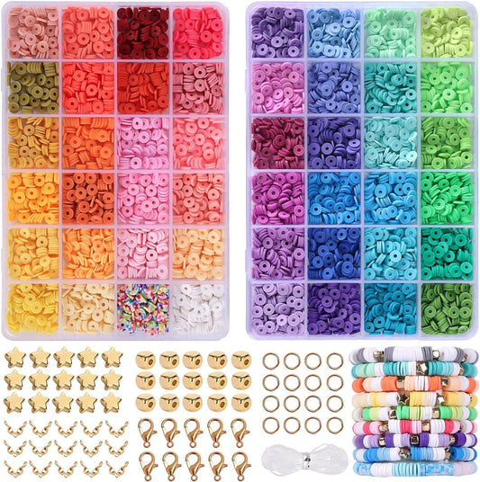 🔥Last Day 49% OFF🌈Multiple Colors Clay Beads Bracelet Making Kit