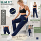 ⏳LIMITED TIME SALE:￡13.99!!🔥Women’s Straight-Leg Cargo Trousers – Elastic Waist, 6-Pocket Casual Pants for Work, Travel & Everyday Wear 👖✨