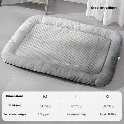 ⏰LAST DAY SALE ONLY￡9.99!!❄Pet Cooling Mat for Dogs & Cats 🐾  Naturally Cool Ice-Silk Pad • Breathable, Washable & Soft 🌿  For Floors, Sofas & Car Travel • Multiple Sizes • Gradient Colours ☀️🐶🐱