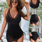 💥Last Day Special Sale 49% OFF🩱Slimming Mesh Sheer Sarong Wraps Swimsuit