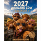🐮 50% OFF NOW! 🗓️ 2027 Funny Highland Cow Wall Calendar – A4 hanging, charming design & full-year fun – Perfect for home, office or gift giving ✨