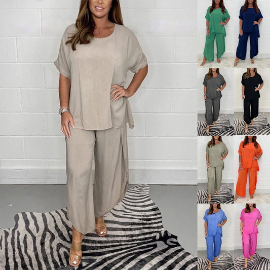 🎉Limited time offer 49% OFF💖Floaty 2 Piece Sleeved Trouser Set