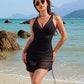 💥Last Day Special Sale 49% OFF🩱Slimming Mesh Sheer Sarong Wraps Swimsuit