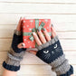 🔥49% OFF Black Friday Flash Deal🐱Knitted Fingerless Gloves🧶