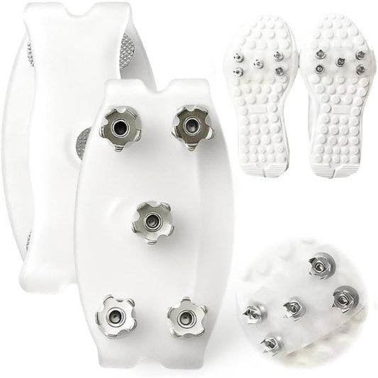 ⏳LAST DAY SALE: ￡5.99!!⚡50K+ SOLD!❄️Universal 5-Tooth Ice Cleats for Shoes & Boots
