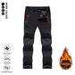 🛠️ Straight-Leg Work Pants – Fleece-Lined, Waterproof + Zipper Pockets (No Belt)