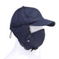 Winter Essentials Warm Hat, Thicken Faux Fur Outdoor Sports Hat with Removable Face Mask