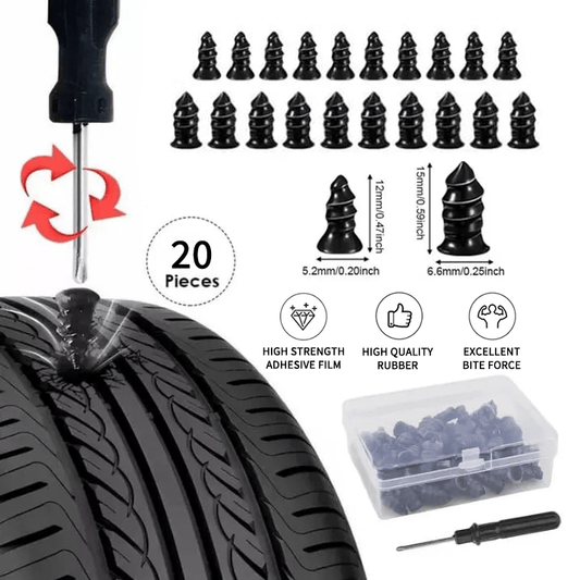 ⏳THE WEEK'S SPECIAL PRICE ￡7.99!!🔥Tire Repair Nails Kit for Car/Motorcycle/Truck – Fast Self-Service Tire Repair Tools