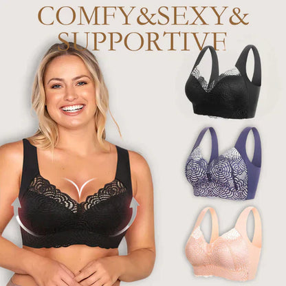 💥Buy 2 get 1 free🔥3 pcs💥Ultimate Lift Stretch Full Shape Seamless Lace Bra