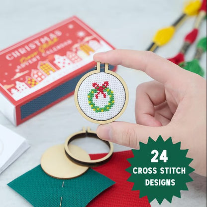 🔥LAST DAY SALE 49% OFF🎄Christmas Cross Stitch Advent Calendar